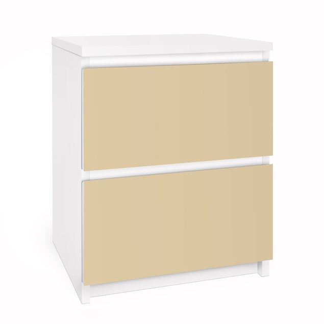 Carta adesiva per mobili IKEA - Malm Cassettiera 2xCassetti - Colour Light Brown