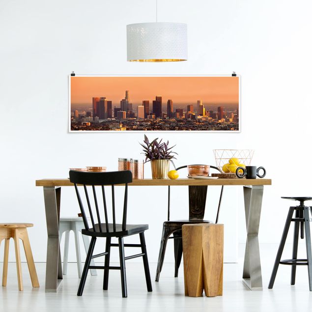 Poster - Skyline Los Angeles - Panorama formato orizzontale