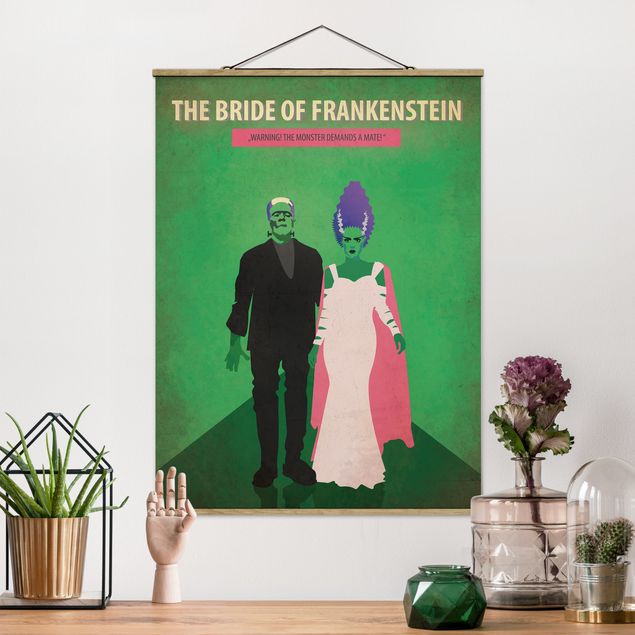 Foto su tessuto da parete con bastone - Poster del film La moglie di Frankenstein - Verticale 4:3