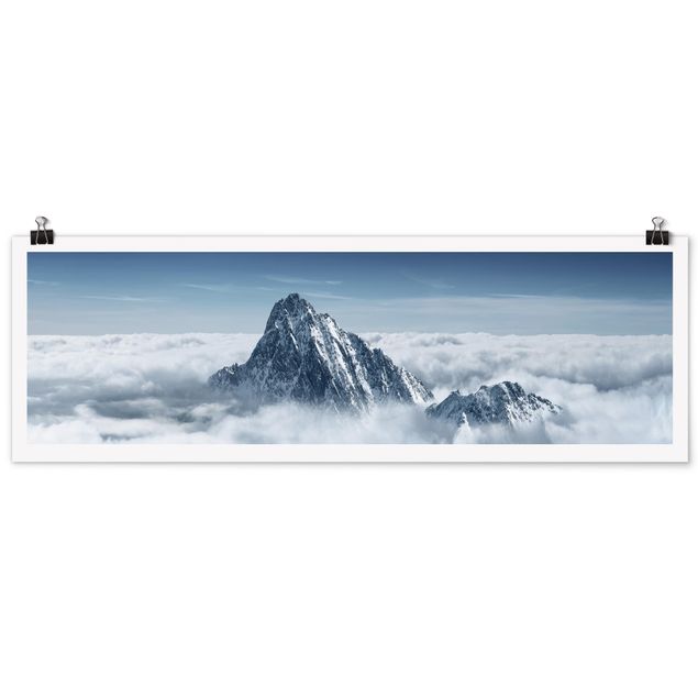 Poster - Le Alpi Sopra Le Nubi - Panorama formato orizzontale