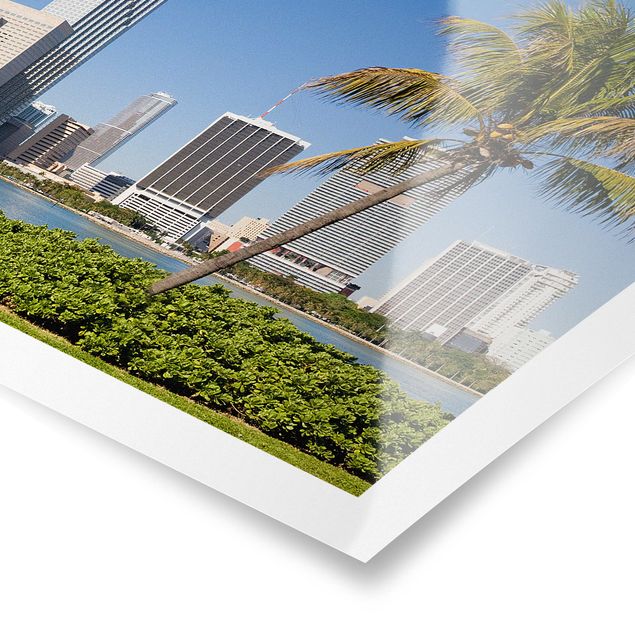 Poster - Miami Beach Skyline - Quadrato 1:1