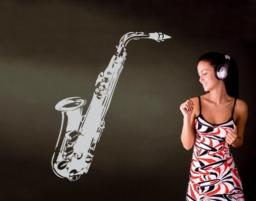 Adesivo murale No.UL37 Saxophone