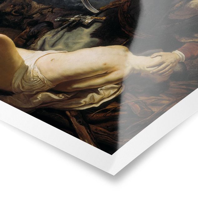 Poster - Rembrandt van Rijn - Il sacrificio di Isacco - Verticale 4:3