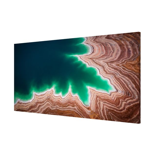 Lavagna magnetica - Paesaggio stratificato nel Mar Morto
