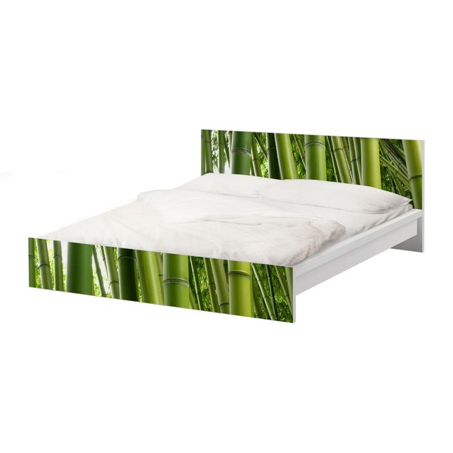 Carta adesiva per mobili IKEA - Malm Letto basso 180x200cm Bamboo Trees No.1