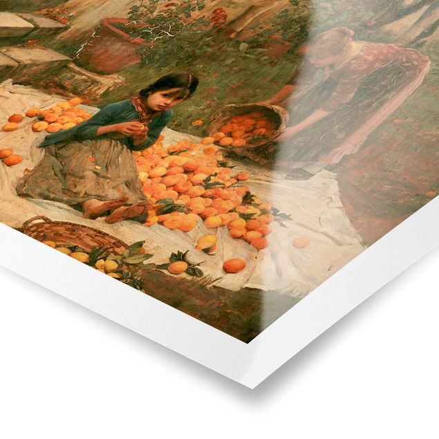 Poster - John William Waterhouse - The Orange Pickers - Verticale 4:3