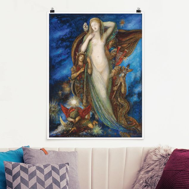 Gustave Moreau quadri Gustave Moreau - Elena glorificata