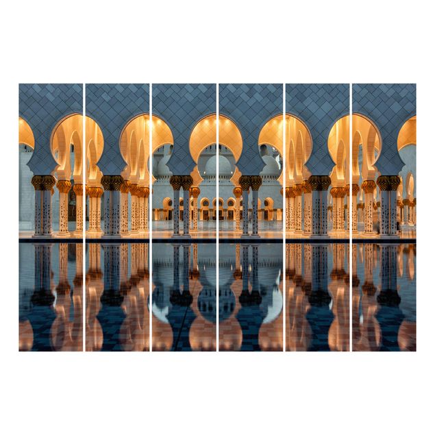 tende a pannello con binario Riflessi nella moschea