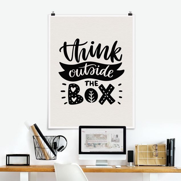 Poster - Think Outside The Box - Verticale 4:3