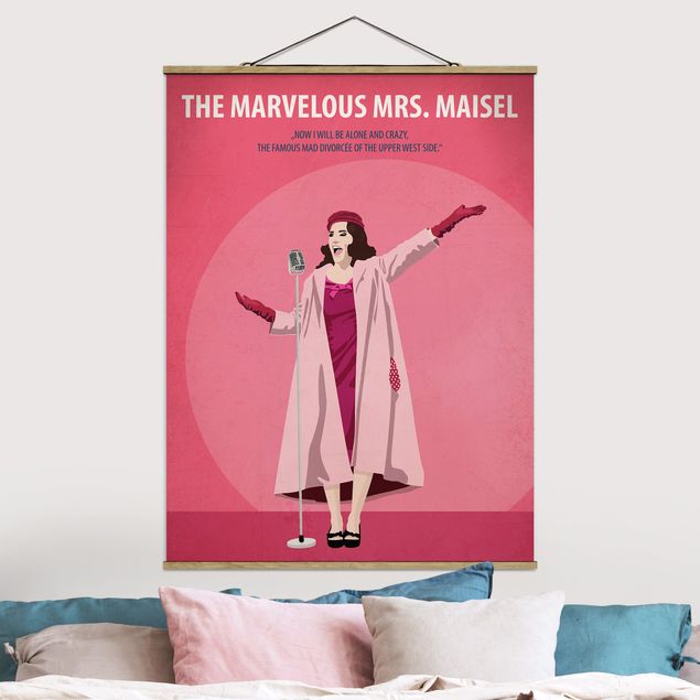 Foto su tessuto da parete con bastone - Poster del film La signora Marvelous Maisel - Verticale 4:3