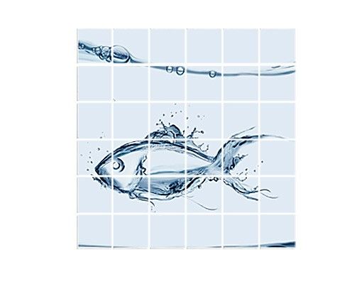 Adesivo per piastrelle - Liquid Silver Fish