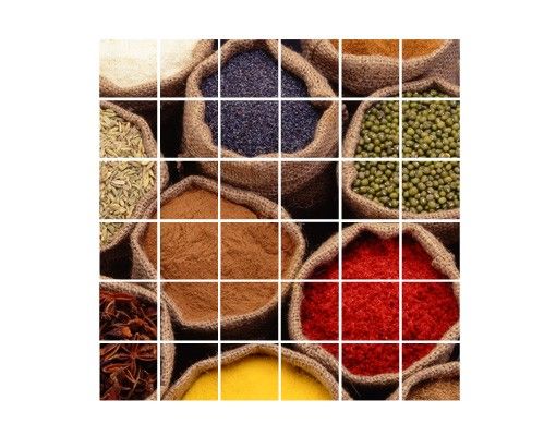 Adesivo per piastrelle - Colourful Spices