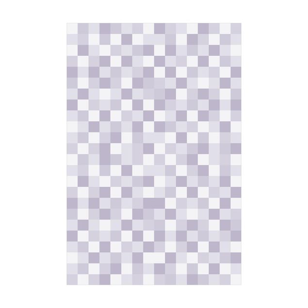 Tappeti viola Motivo geometrico a mosaico colore lilla