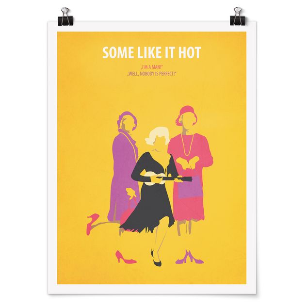 Poster - Poster di film A qualcuno piace caldo - Verticale 4:3