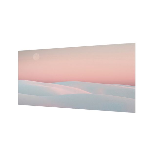Paraschizzi in vetro - Dune al chiaro di luna - Formato orizzontale 2:1