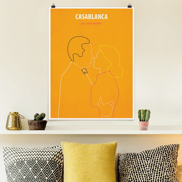 Poster illustrazioni Locandina film Casablanca