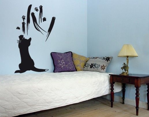 Adesivo murale no.UL633 Cat Art