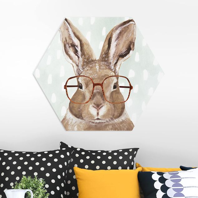 Quadri animali Animali con occhiali - Coniglio