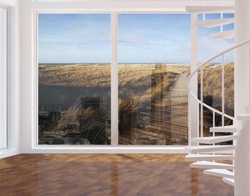 Pellicola per vetri per salone Sentiero delle dune a Sylt II