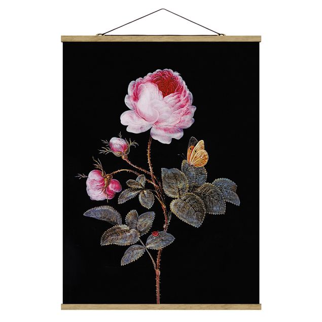 Foto su tessuto da parete con bastone - Barbara Regina Dietzsch - The Hundred-Rose - Verticale 4:3