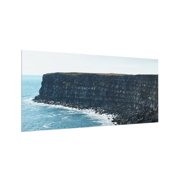 Paraschizzi in vetro - Scogliere rocciose in Islanda - Formato orizzontale 2:1