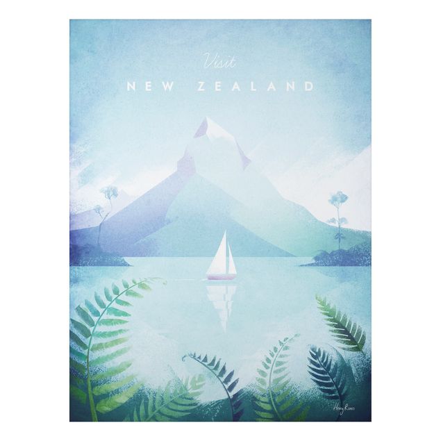 Stampa su alluminio - Poster Viaggi - Nuova Zelanda - Verticale 4:3