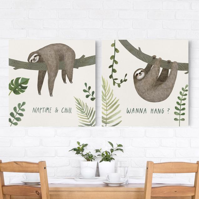 stampe animali Proverbi del bradipo Set I