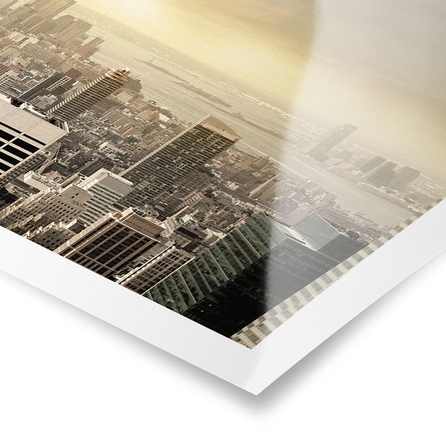 Poster - Manhattan Alba - Panorama formato orizzontale