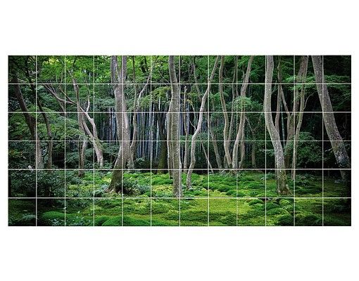 Adesivo per piastrelle - Japanese Forest