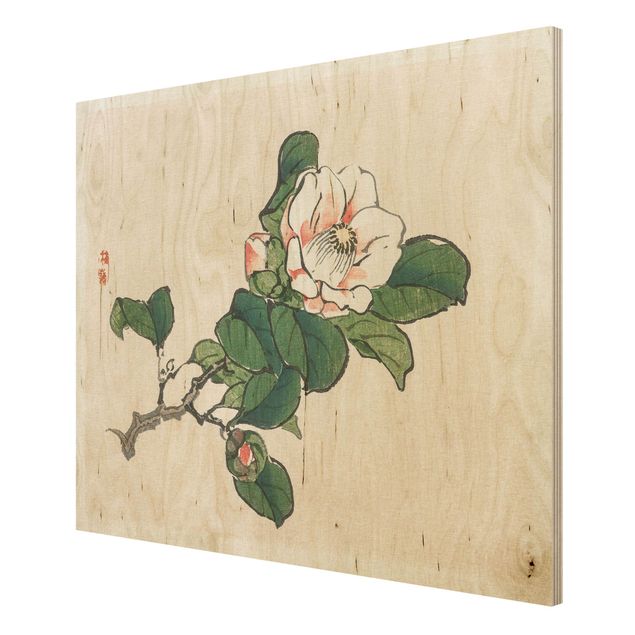 Stampa su legno - Asian Vintage Disegno Apple Blossom - Orizzontale 3:4