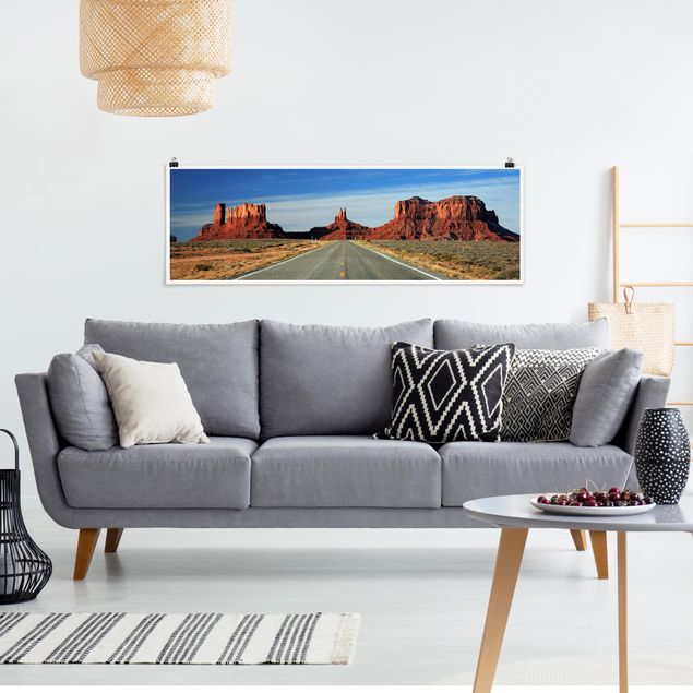 Poster - altopiano del Colorado - Panorama formato orizzontale