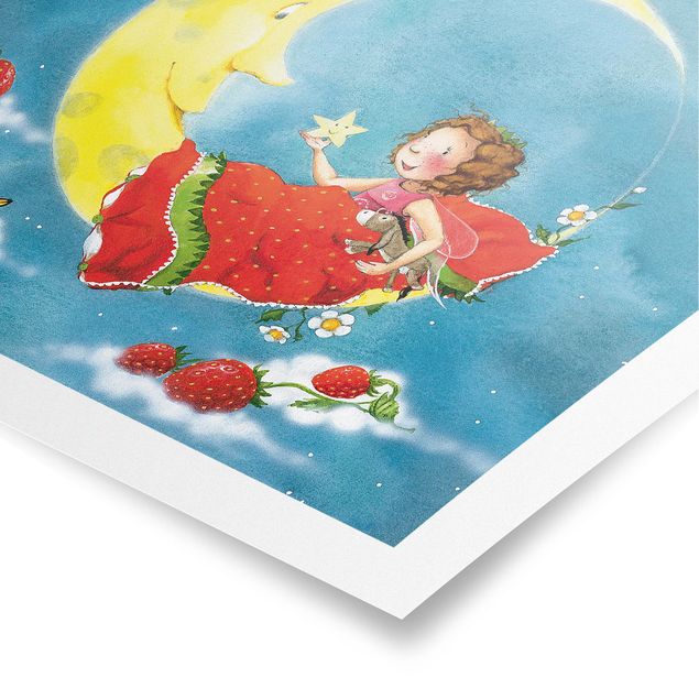 Poster acquerello The Strawberry Fairy - Sogni d'oro