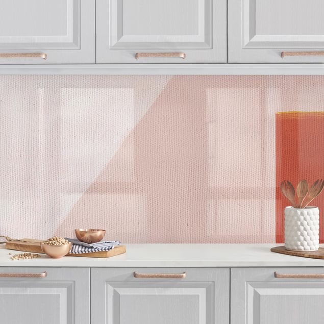 Rivestimenti cucina pannello Geometria rosa