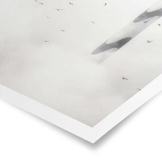 Poster - Faro Nella Nebbia - Verticale 4:3