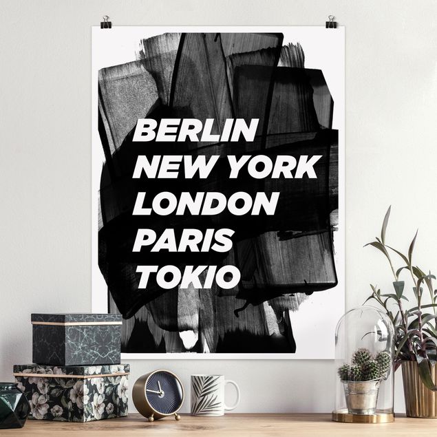 Poster - Berlino New York a Londra - Verticale 4:3