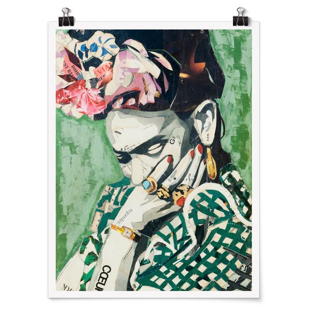 Poster - Frida Kahlo - Collage No.3 - Verticale 4:3