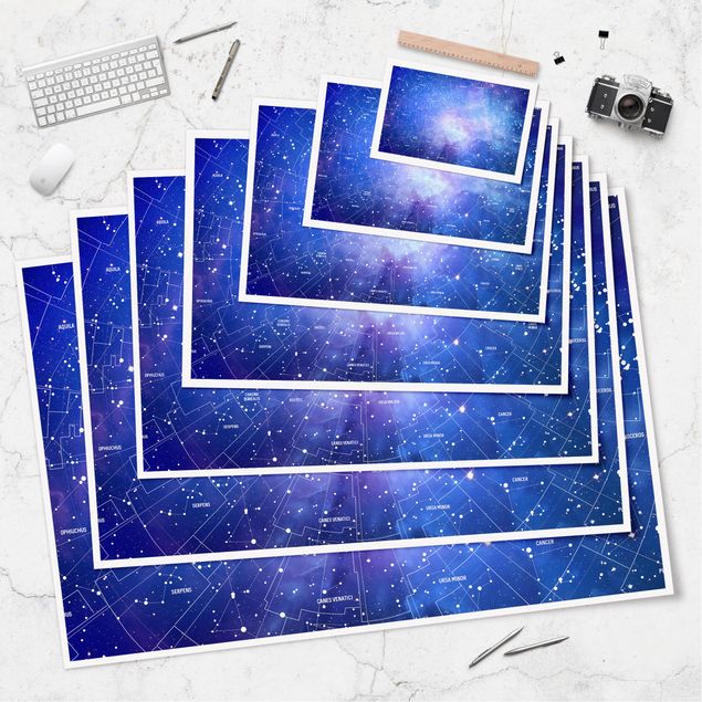 Poster - Constellation Sky Map - Orizzontale 2:3
