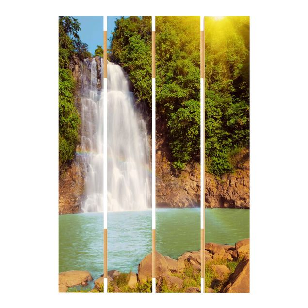 Stampa su legno - Waterfall Romance - Verticale 3:2
