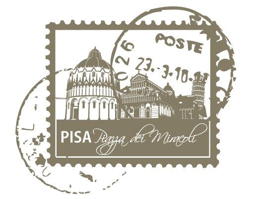 Adesivo murale no.FB76 Stamp Of Pisa