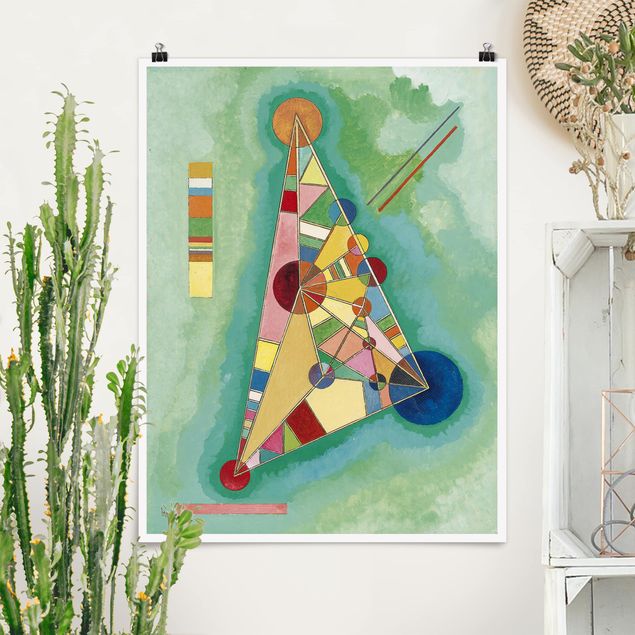 quadro astratto Wassily Kandinsky - Variegatura nel triangolo