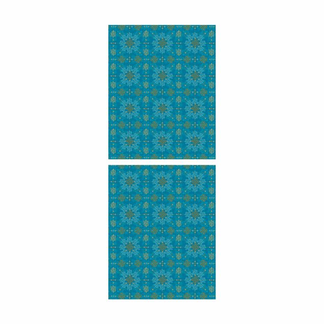Carta adesiva per mobili IKEA - Billy Libreria - Oriental Ornament Turquoise