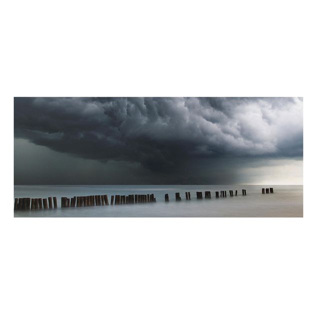Quadro in forex - Nubi di tempesta sul Mar Baltico - Panoramico