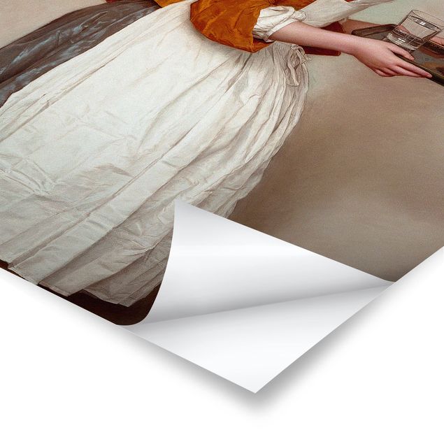 Poster - Jean Etienne Liotard - La ragazza del cioccolato - Verticale 3:2