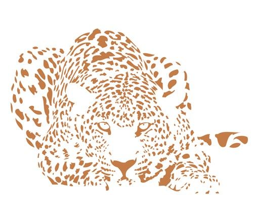 Adesivo murale no.MW98 Lurking Cheetah