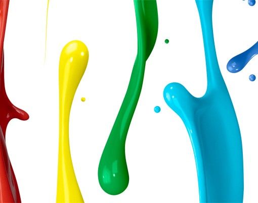 Adesivo per piastrelle - Splashes of colour