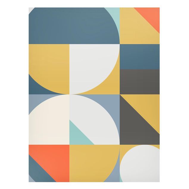 Lavagna magnetica - Forme geometriche colorate