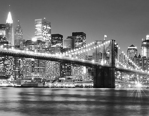 Adesivo per piastrelle - Nighttime Manhattan Bridge II