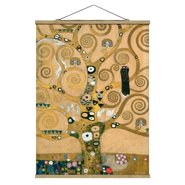 Foto su tessuto da parete con bastone - Gustav Klimt - Tree Of Life - Verticale 4:3