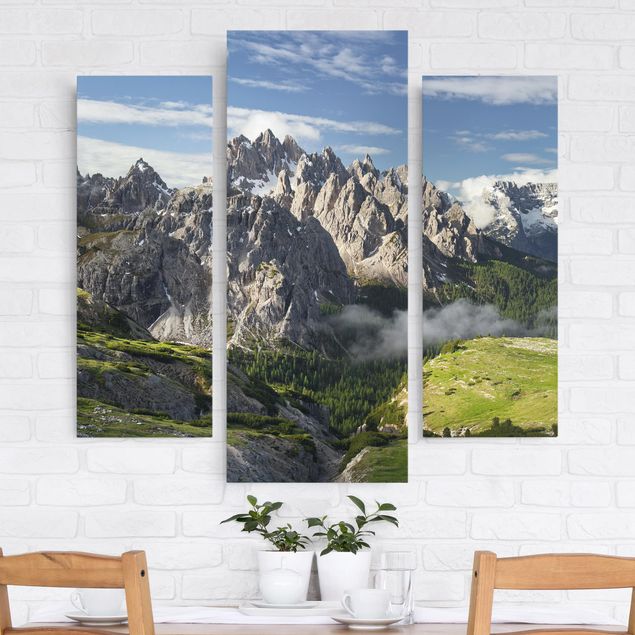 Tele con paesaggi Alpi italiane