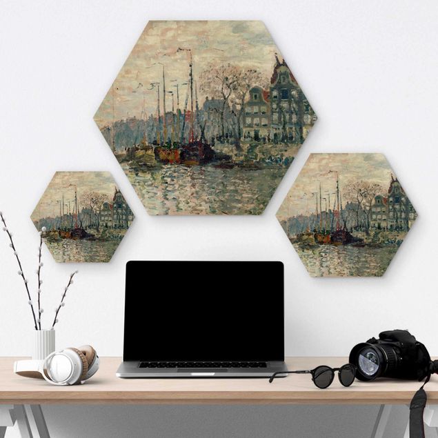 Esagono in legno - Claude Monet - Kromme Waal Amsterdam